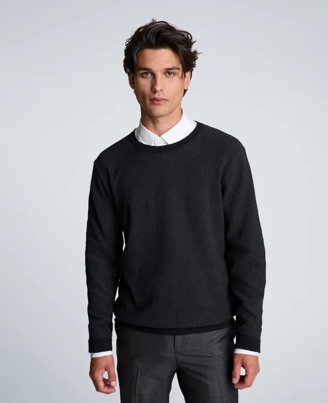 Kenneth Cole Reaction Clothing Sweater Crewneck maglione girocollo uomo cotone