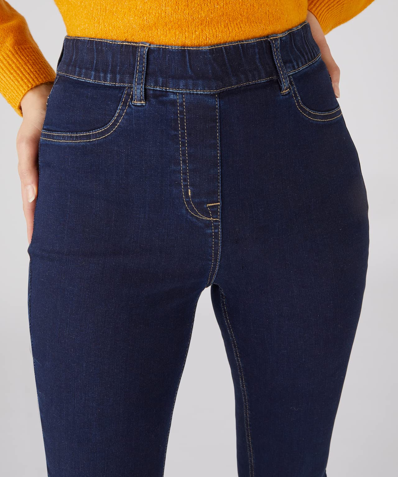 Damart Prêt-à-porter jeans infilabile stretch approccio ecologico donna blu denim scuro 54