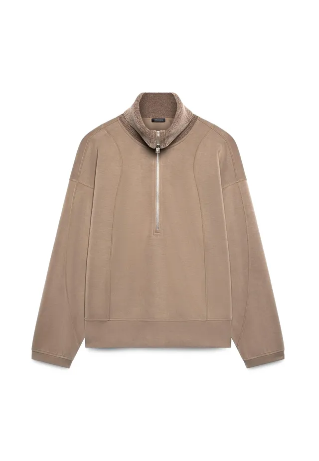 Fiorella Rubino Maglie e felpe Felpa Chiusa con Colletto Alto e Zip felpa XS Plus over