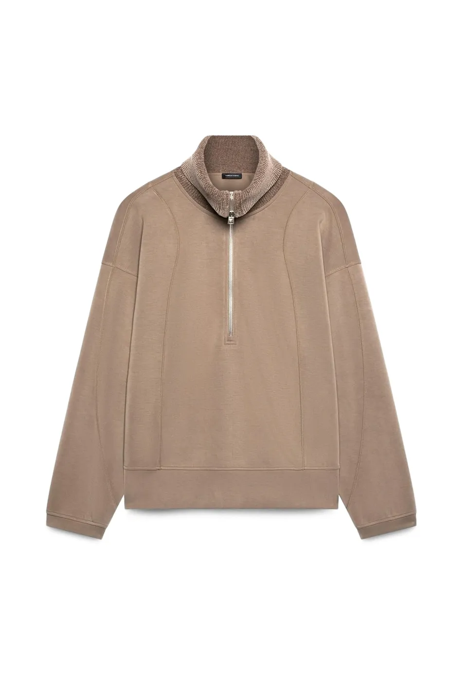 Fiorella Rubino Maglie e felpe Felpa Chiusa con Colletto Alto e Zip felpa XS Plus over