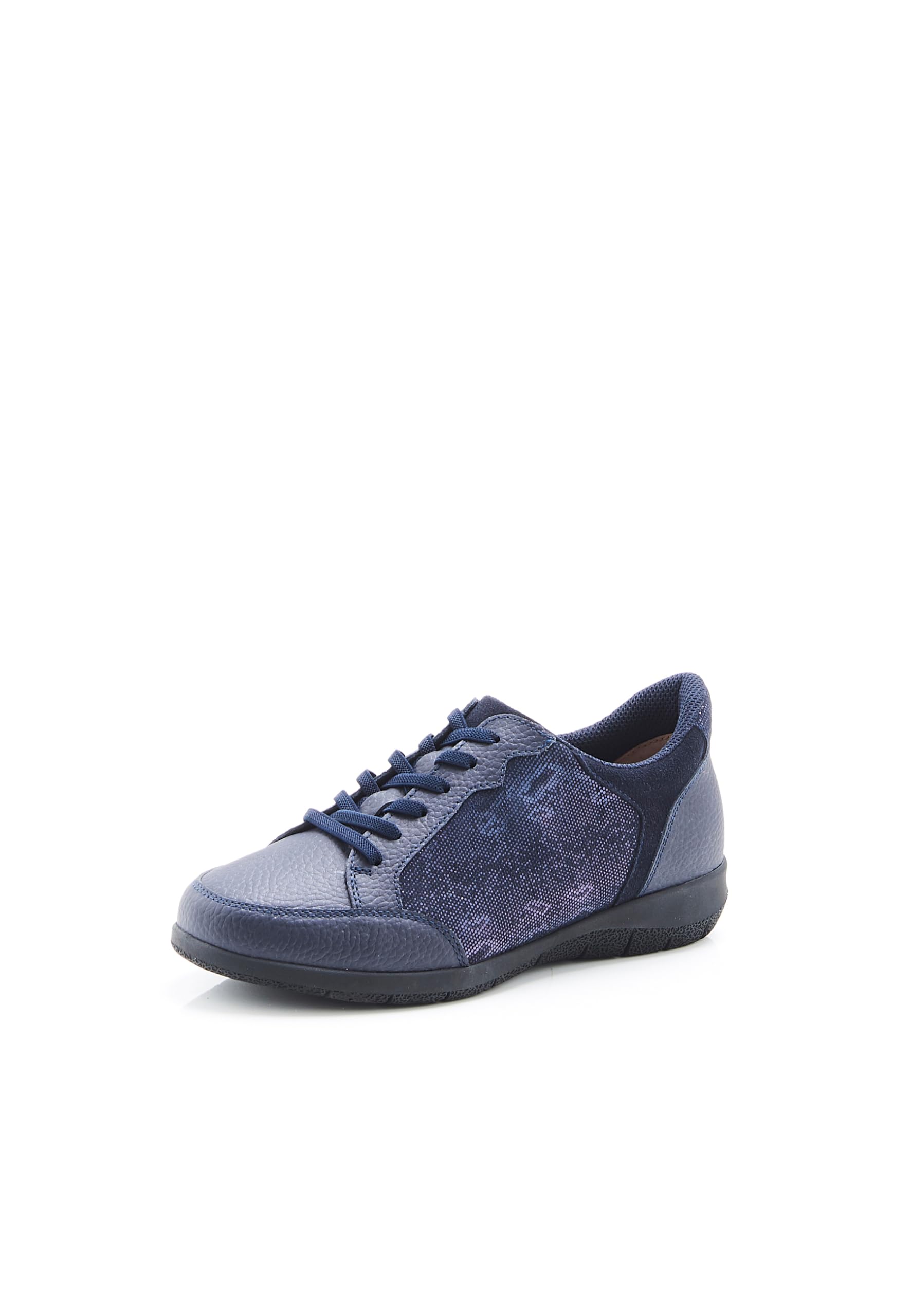 Damart Calzature derby con lacci elasticati Amortyl donna blu marino animale 36