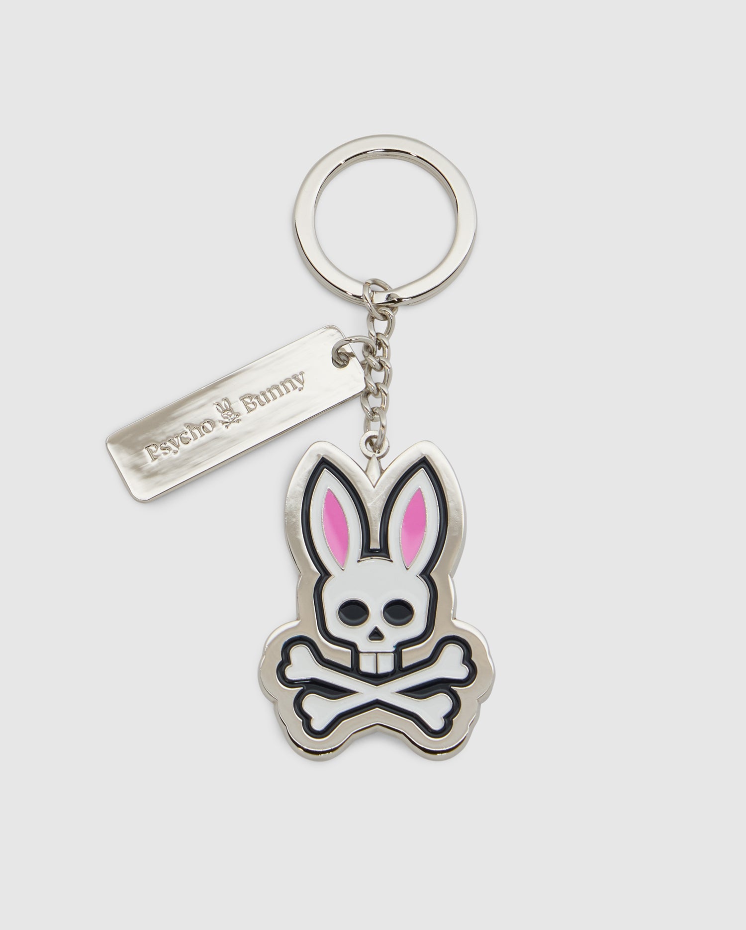 Psycho Bunny Accessories Classic Bunny Keychain portachiavi bianco