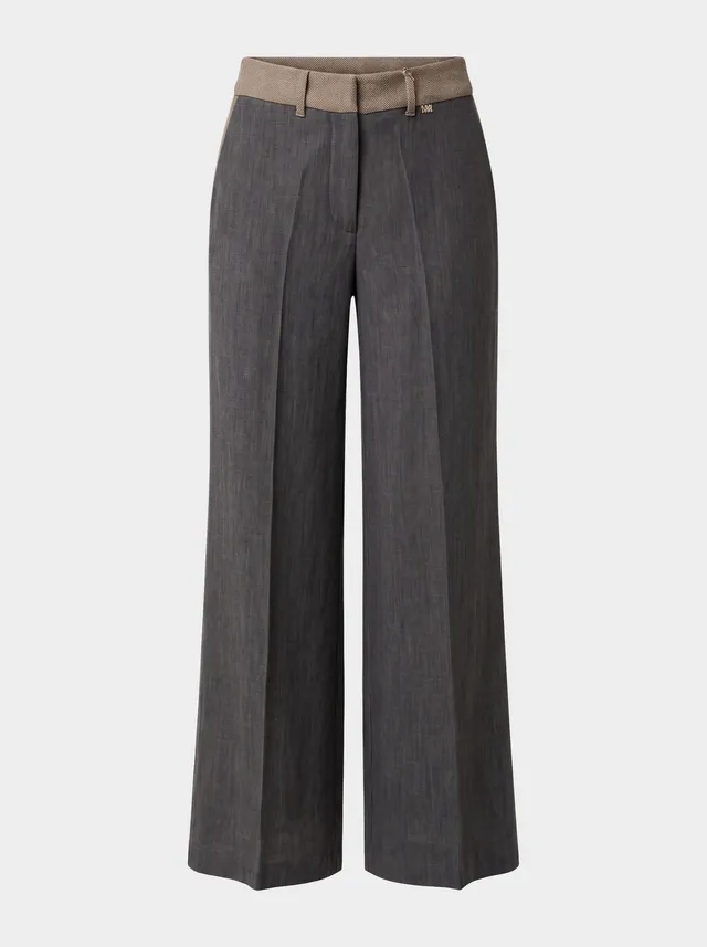 Markup Donna Jeans & Pantaloni Pantapalazzo in denim tessuto spigato