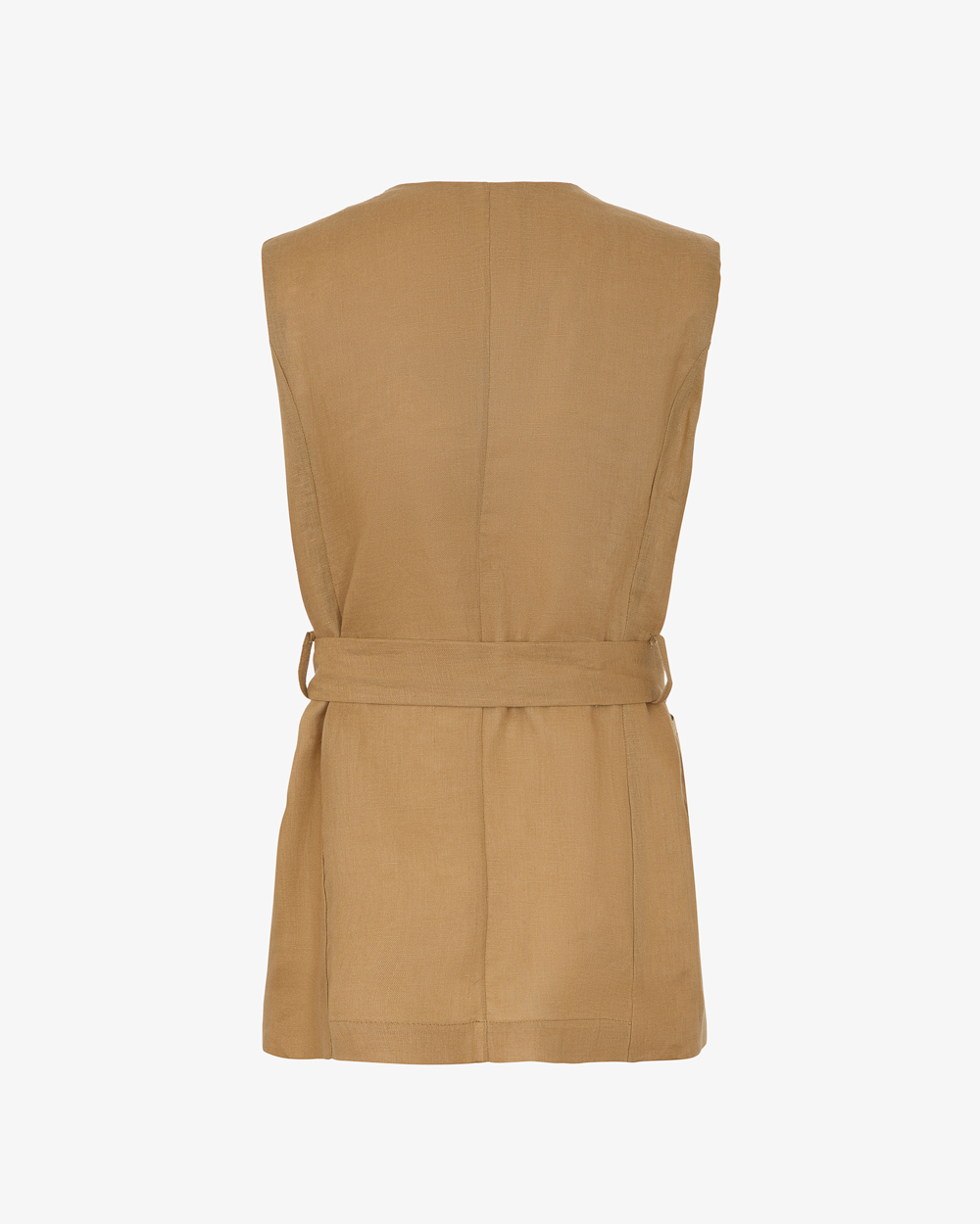 Markup Donna Giacche & Giubbotti Gilet in lino con cintura