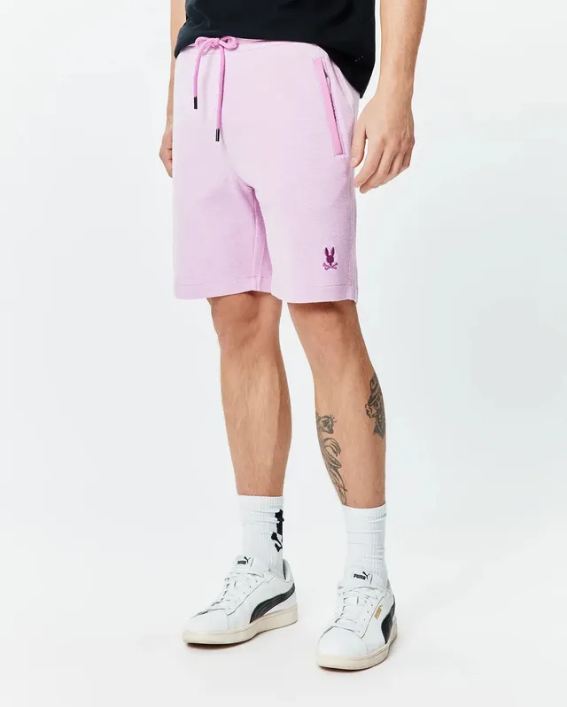Psycho Bunny Men's Shorts Keith Short 8" MB0900045 pantaloncini rosa