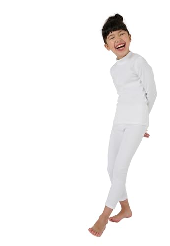 Damart Prêt-à-porter maglia Thermolactyl bambina collo alto 8 anni bianca