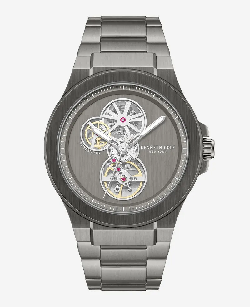 Kenneth Cole Reaction Watches Automatic Gun Metal orologio gunmetal automatico