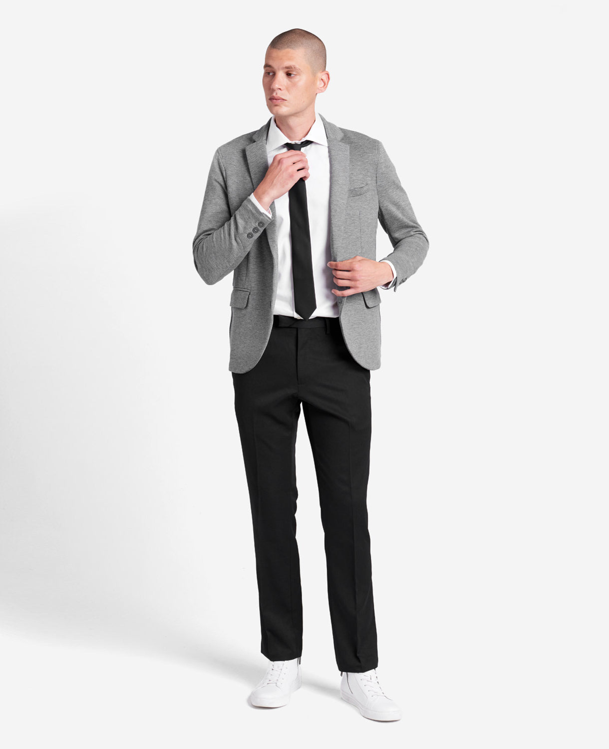 Kenneth Cole Reaction Urban Heather Slim-Fit Dress Pant pantaloni neri 29/30 traspiranti