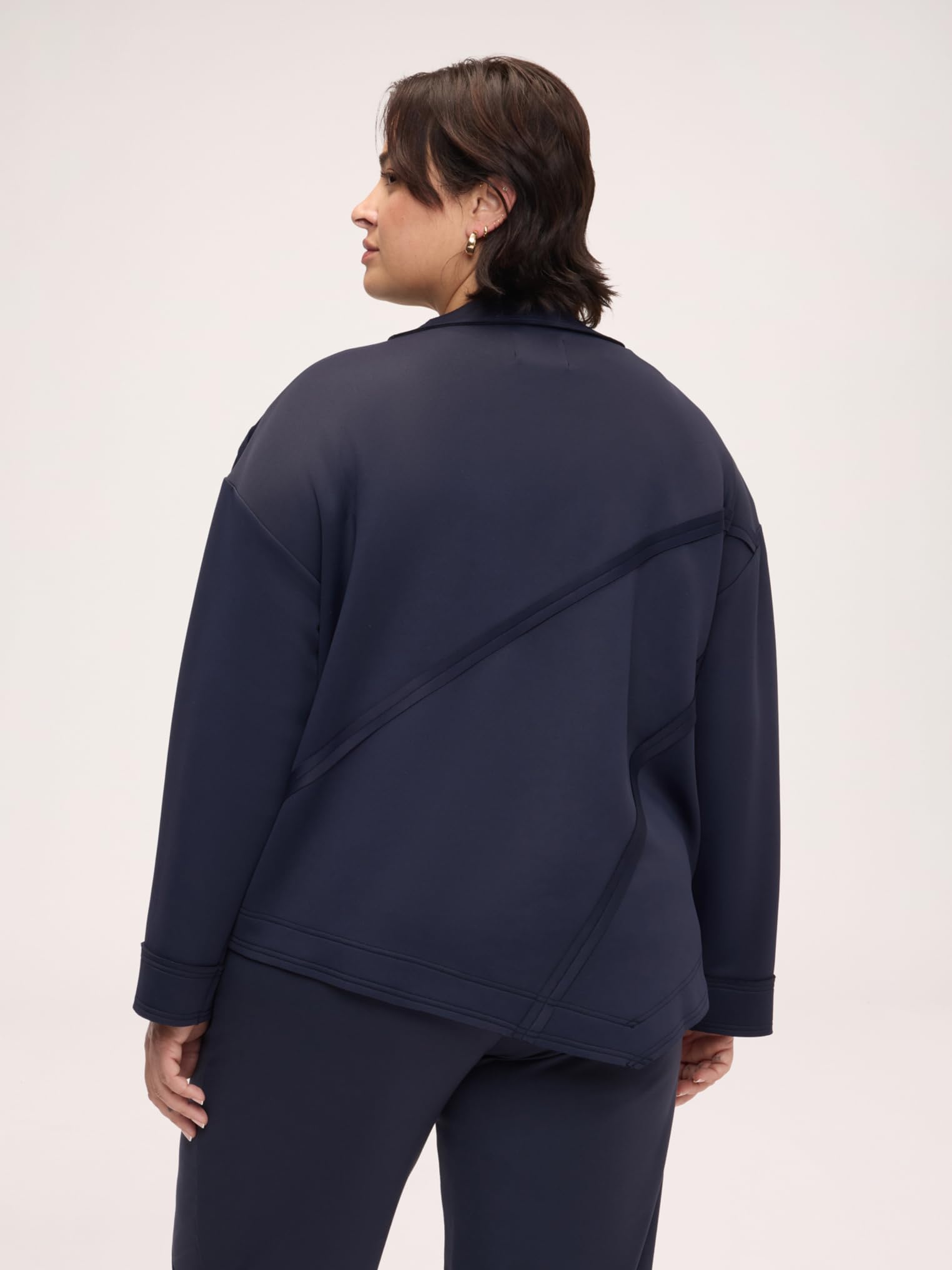 Fiorella Rubino Maglie e felpe Felpa con chiusura asimmetrica S Plus over