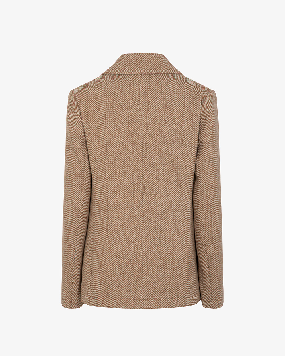 Markup Donna Cappotti Cappotto corto doppiopetto in tessuto spigato cappotto