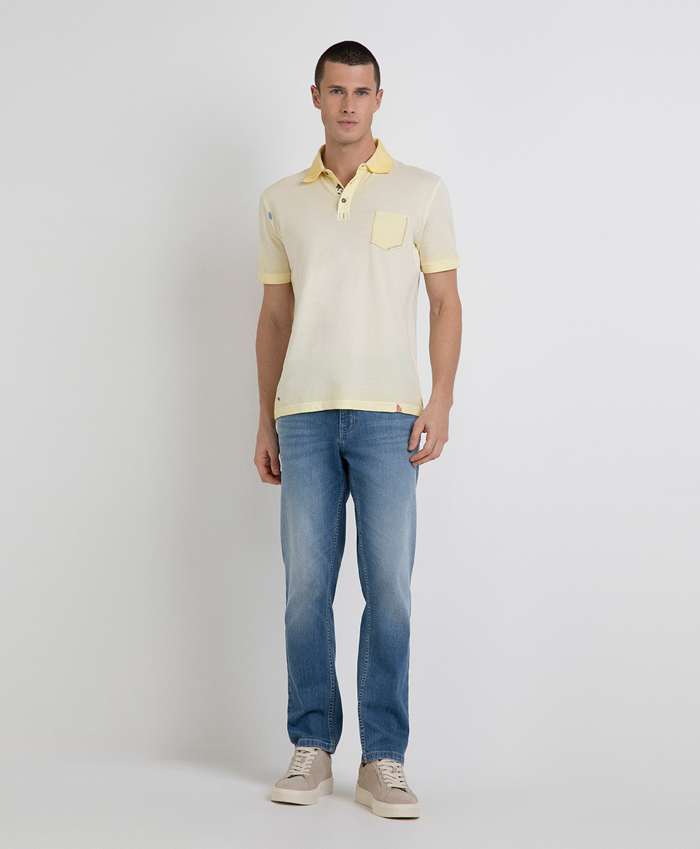 Markup Uomo Felpe & T-shirt Polo mezza manica piquet tinto freddo taschino
