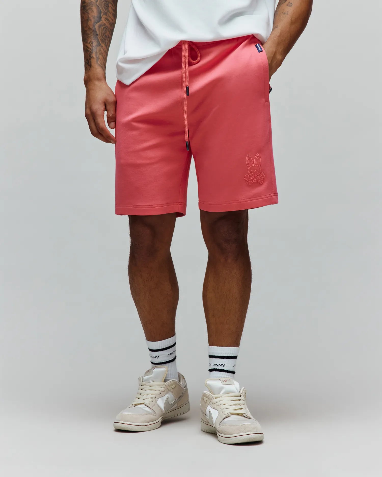 Psycho Bunny Men's Shorts MENS BARRY SHORT 8" - MB0900037 pantaloncini corallo