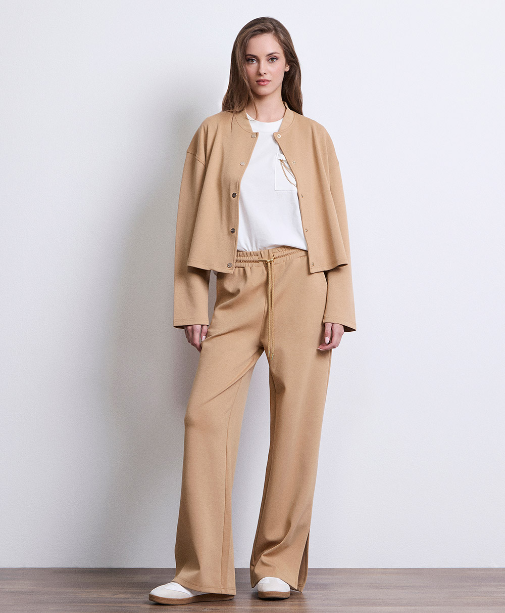Markup Donna Jeans & Pantaloni Pantapalazzo interlock pantaloni
