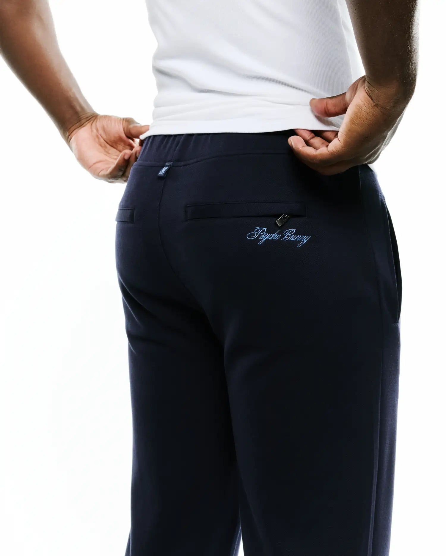 Psycho Bunny Men's Pants Jacques Pique Track Pants MB0800098 pantaloni Baritone Blue
