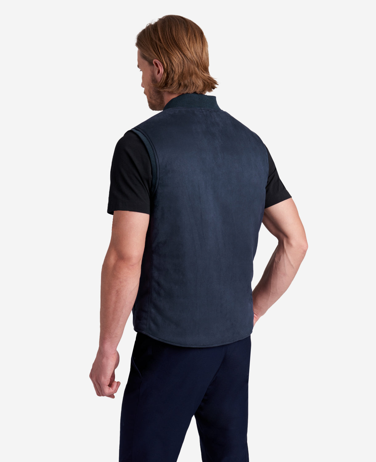 Kenneth Cole Reaction Clothing Reversible Vest gilet reversibile blu nero