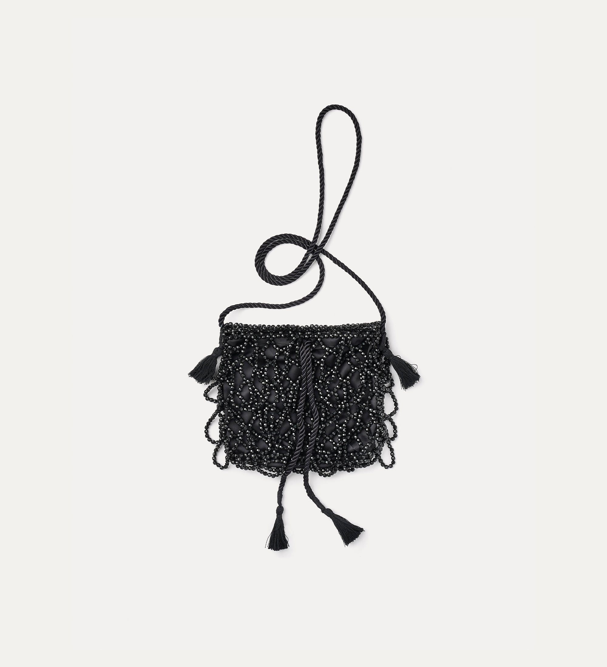 Forte borse e cinture Black Diamond mini borsa a tracolla nera