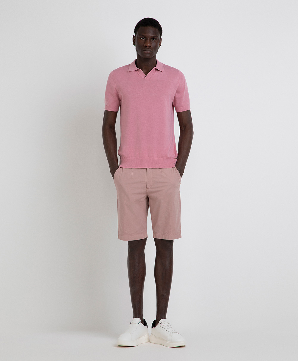 Markup Uomo Maglieria Polo derby mezza manica con dettaglio