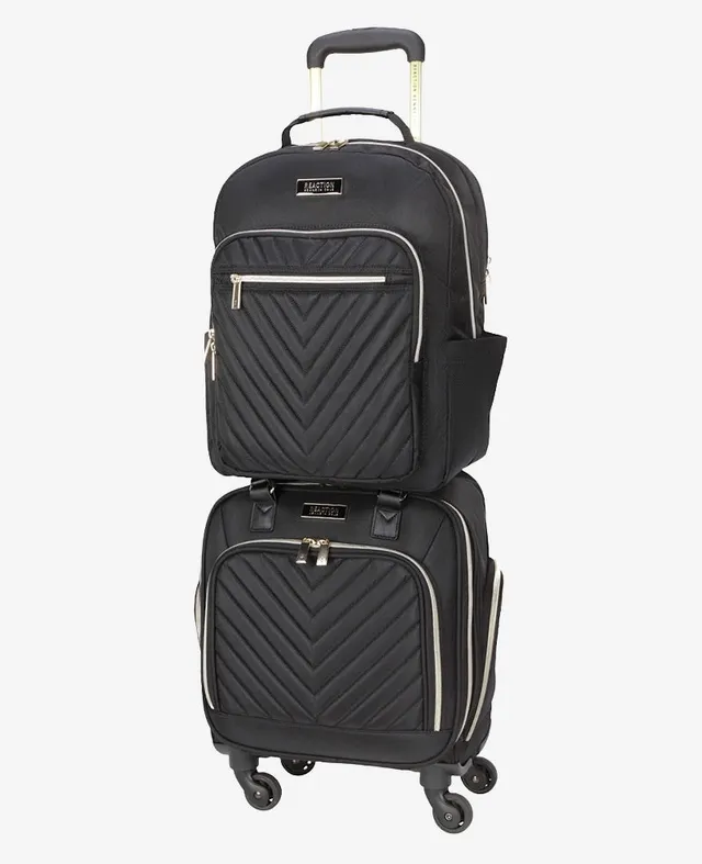Kenneth Cole Reaction Luggage Chelsea Underseater and Backpack Bundle set valigia sottosedile e zaino nero