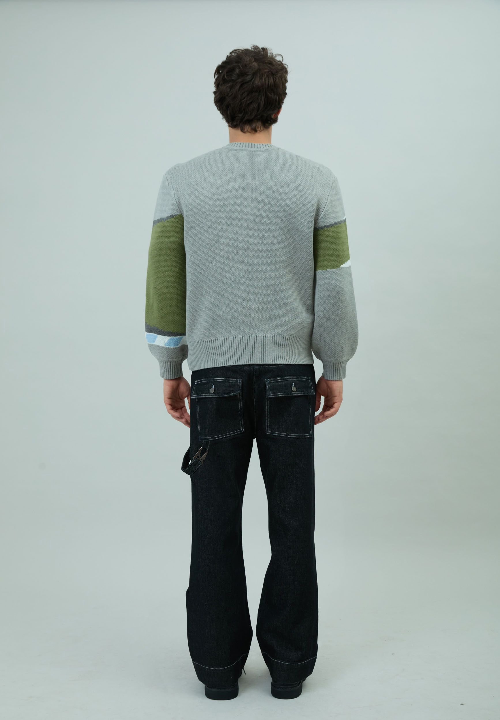 House Of Sunny Women's Knitwear SUPERBIKES KNIT maglione jacquard grigio