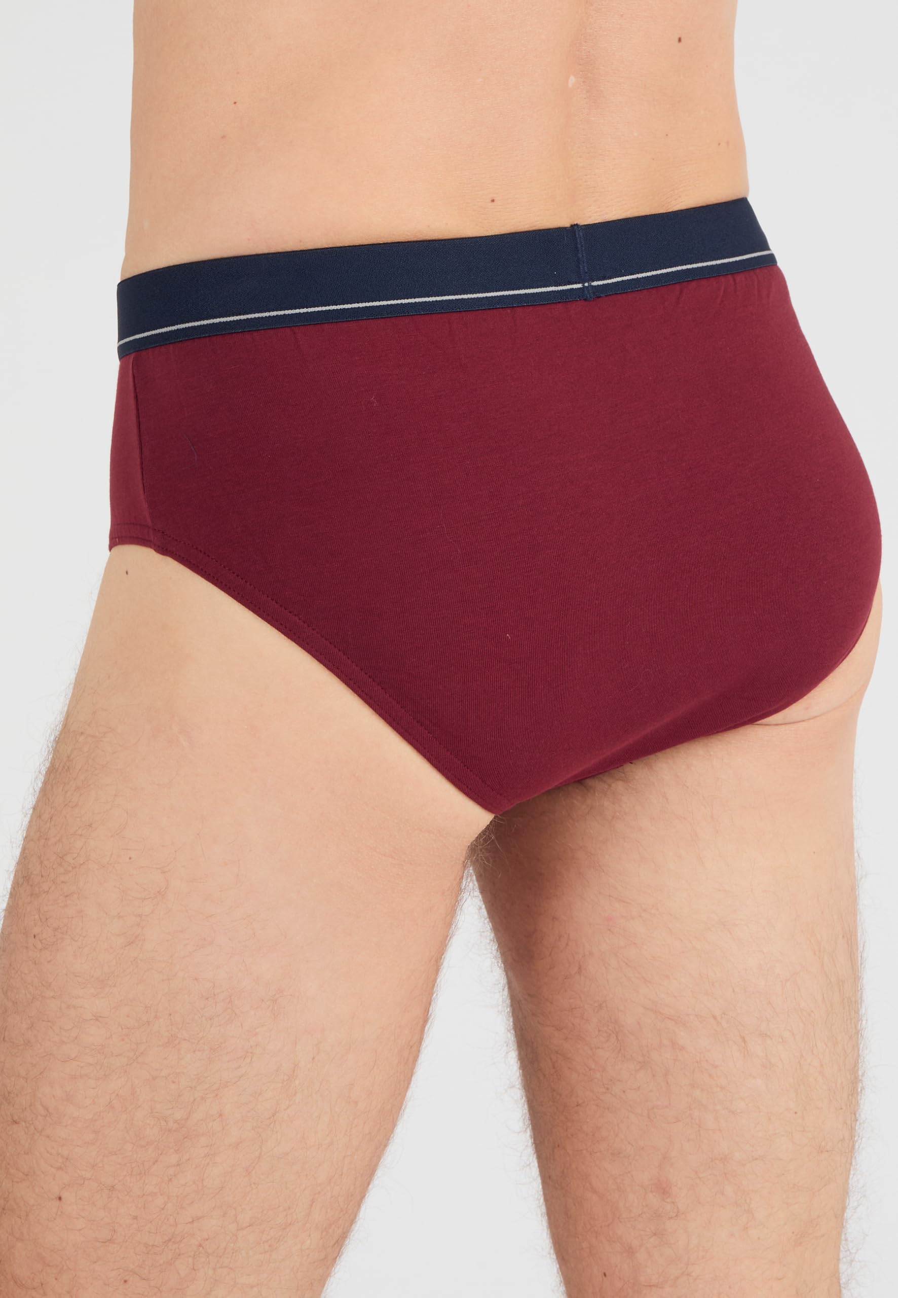 Damart Biancheria intima Set di 3 slip chiusi bordeaux S cotone biologico