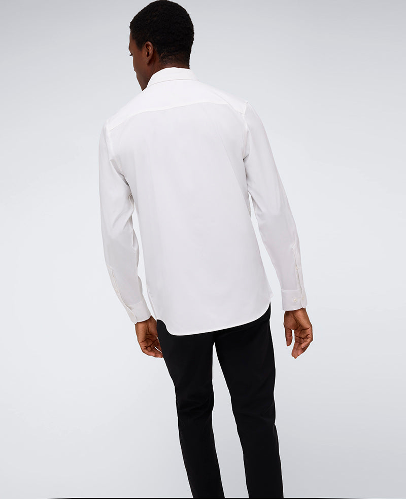 Kenneth Cole Reaction Performance Slim Fit Button Down Shirt camicia bianca
