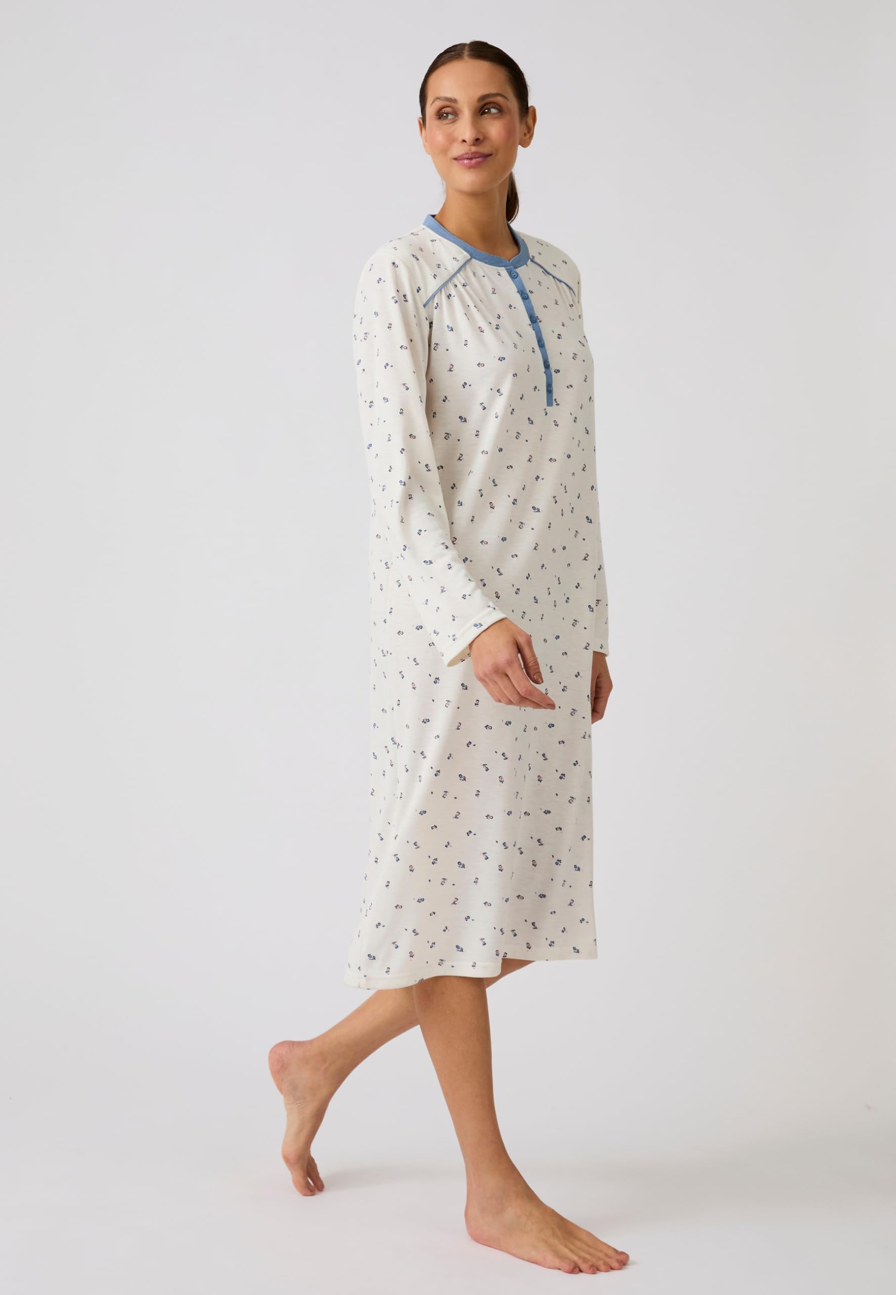 Damart Homewear Thermolactyl camicia da notte donna calda