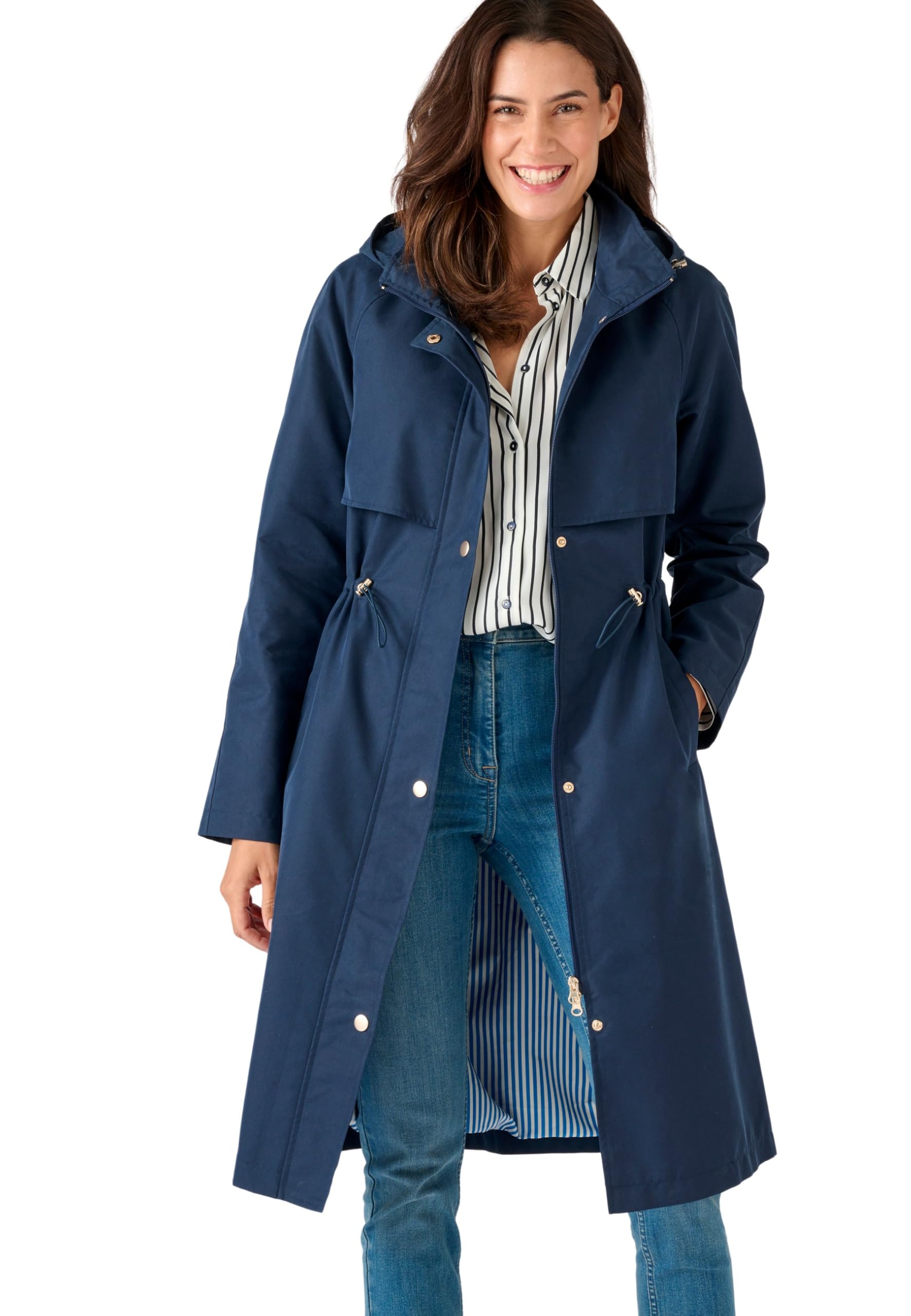Damart Prêt-à-porter Parka donna blu marino idrorepellente