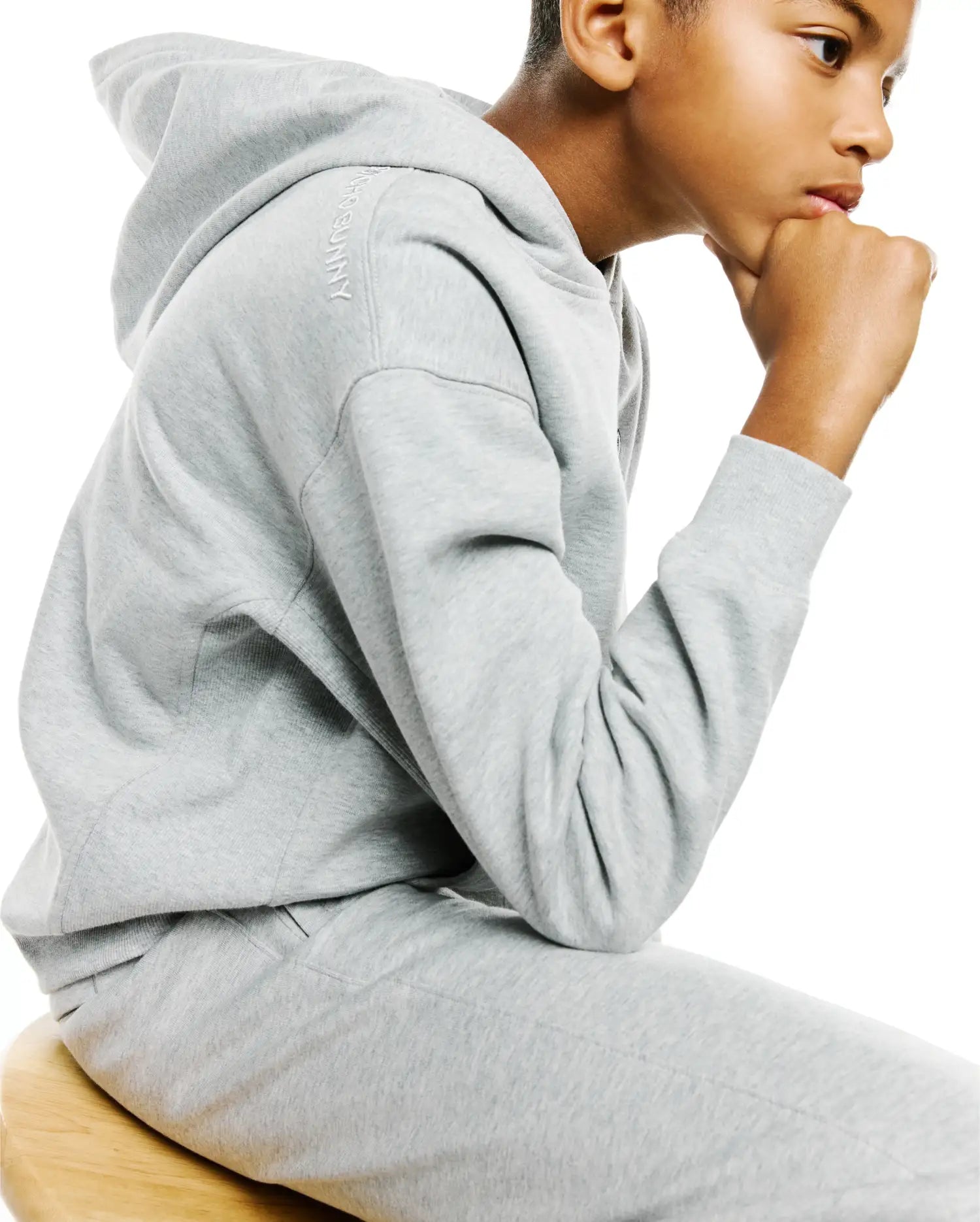 Psycho Bunny Kids Sweatshirts & Hoodies Kids' Terrence Fleece Hoodie felpa grigia oversize