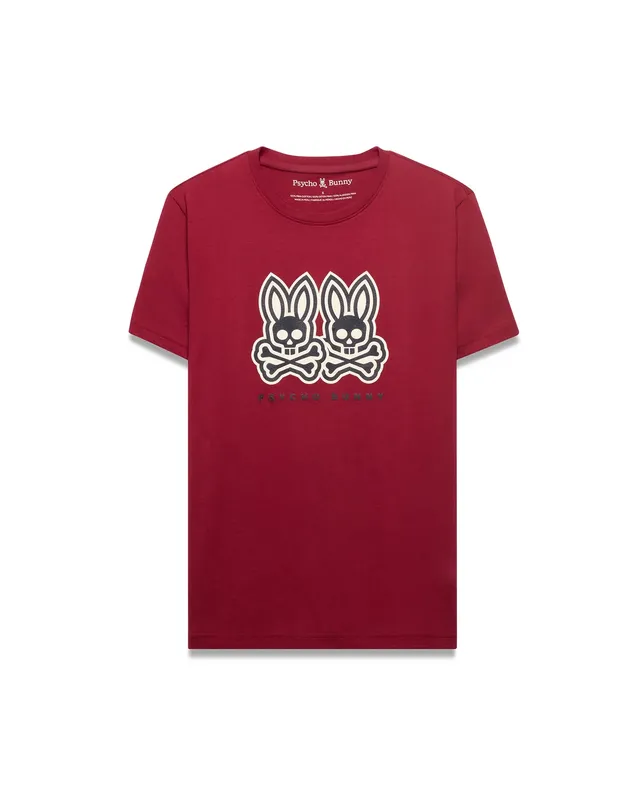 Psycho Bunny Ledger Graphic Tee T-shirt rossa XXS