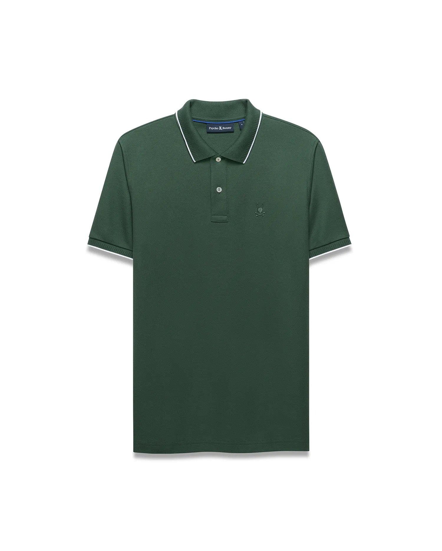 Psycho Bunny Men's Polos Men's Ringston Pima Pique Polo polo verde piqué