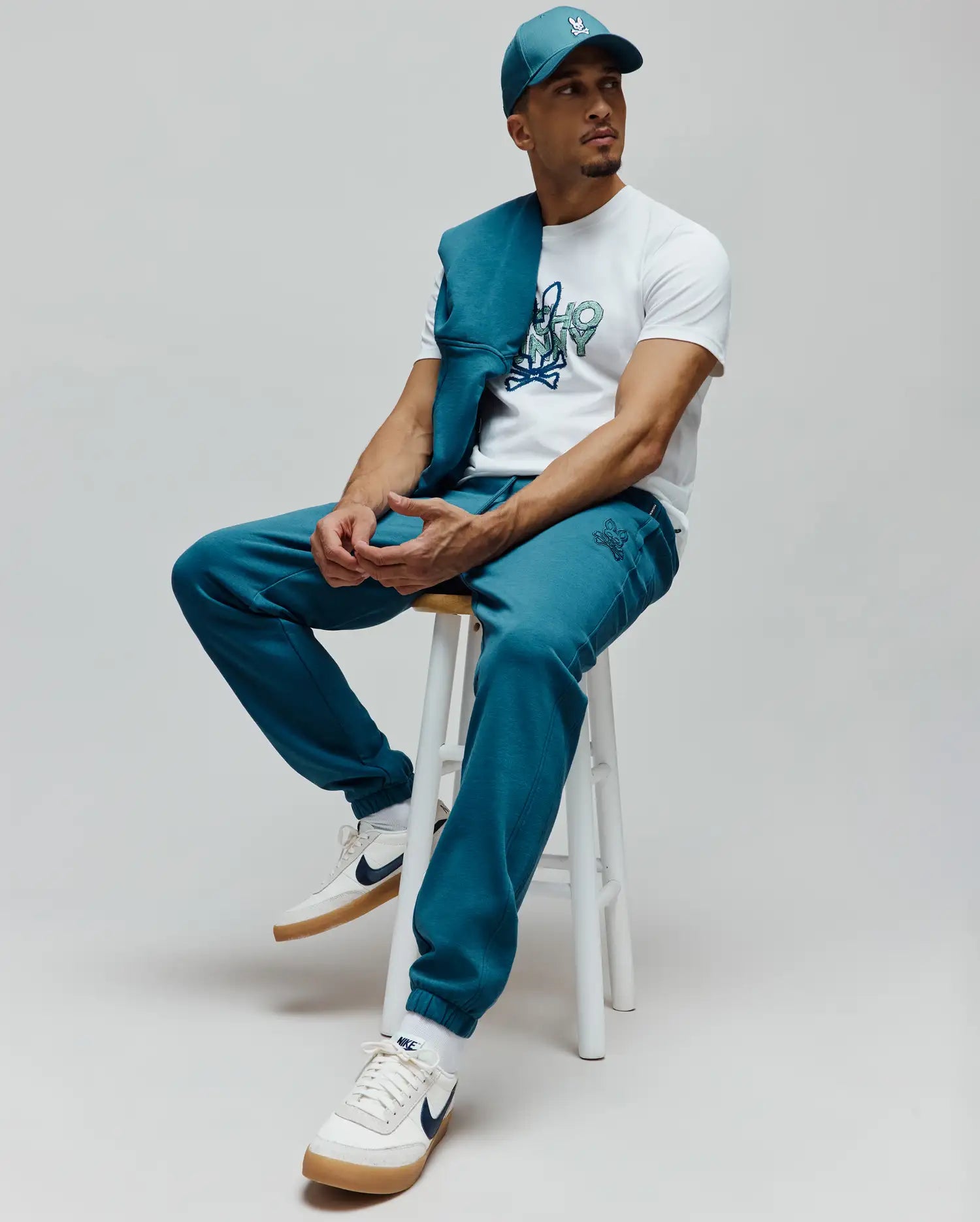 Psycho Bunny Men's Pants Barry Joggers jogger blu XXS-XXXL felpa