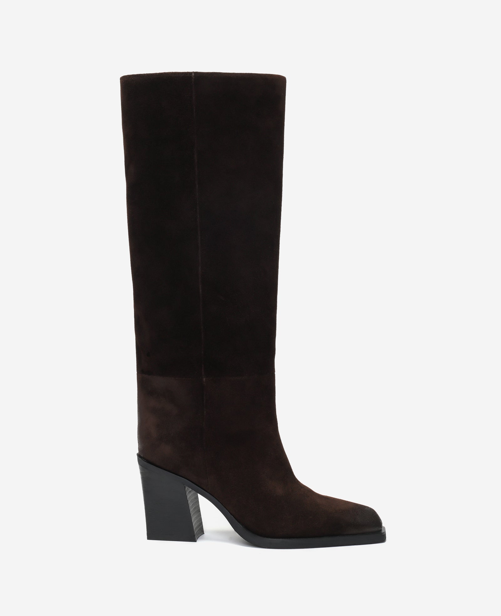 Kenneth Cole Reaction Jackson Croco Embossed Nubuck stivali marrone cioccolato in pelle