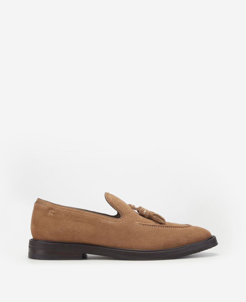 Kenneth Cole Reaction Madison mocassino tan scamosciato supporto flessibile