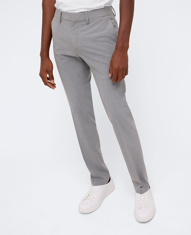 Kenneth Cole Reaction Clothing Skinny-Fit Stretch Performance Dress Pant pantaloni grigi skinny elasticizzati
