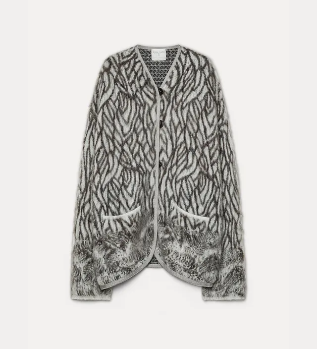 Forte capispalla e kimono cappotto corto Plumes de Heron jade
