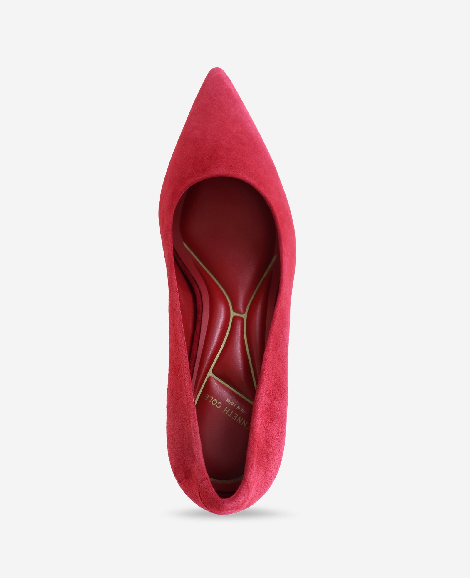 Kenneth Cole Reaction Shoes Perfect Suede Heel décolleté rosse in pelle