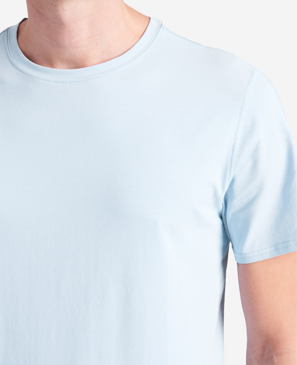 Kenneth Cole Reaction Clothing The Performance Crew Neck T-Shirt blu chiaro