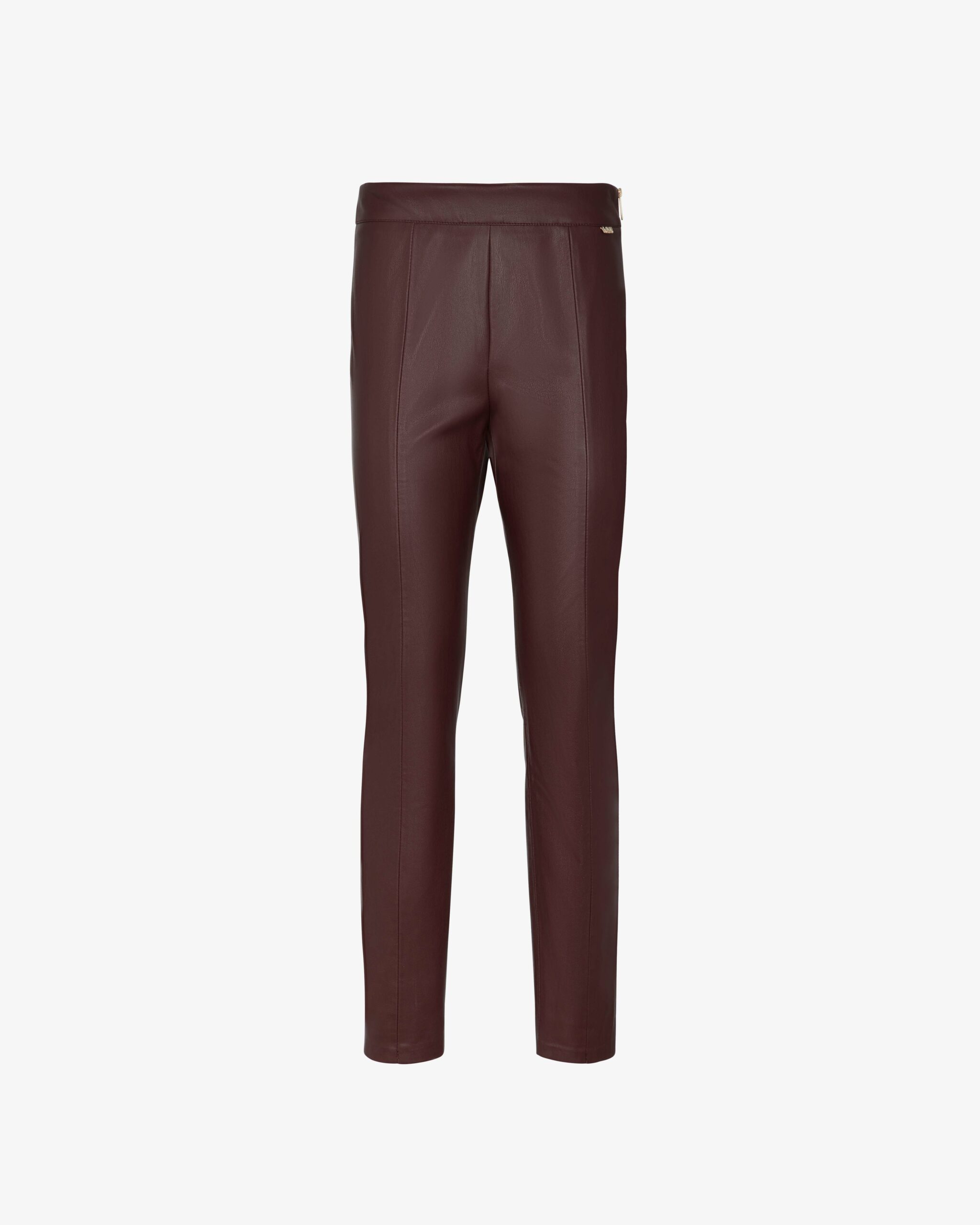 Markup Donna Jeans & Pantaloni Pantalone in pelle con pence e zip laterale