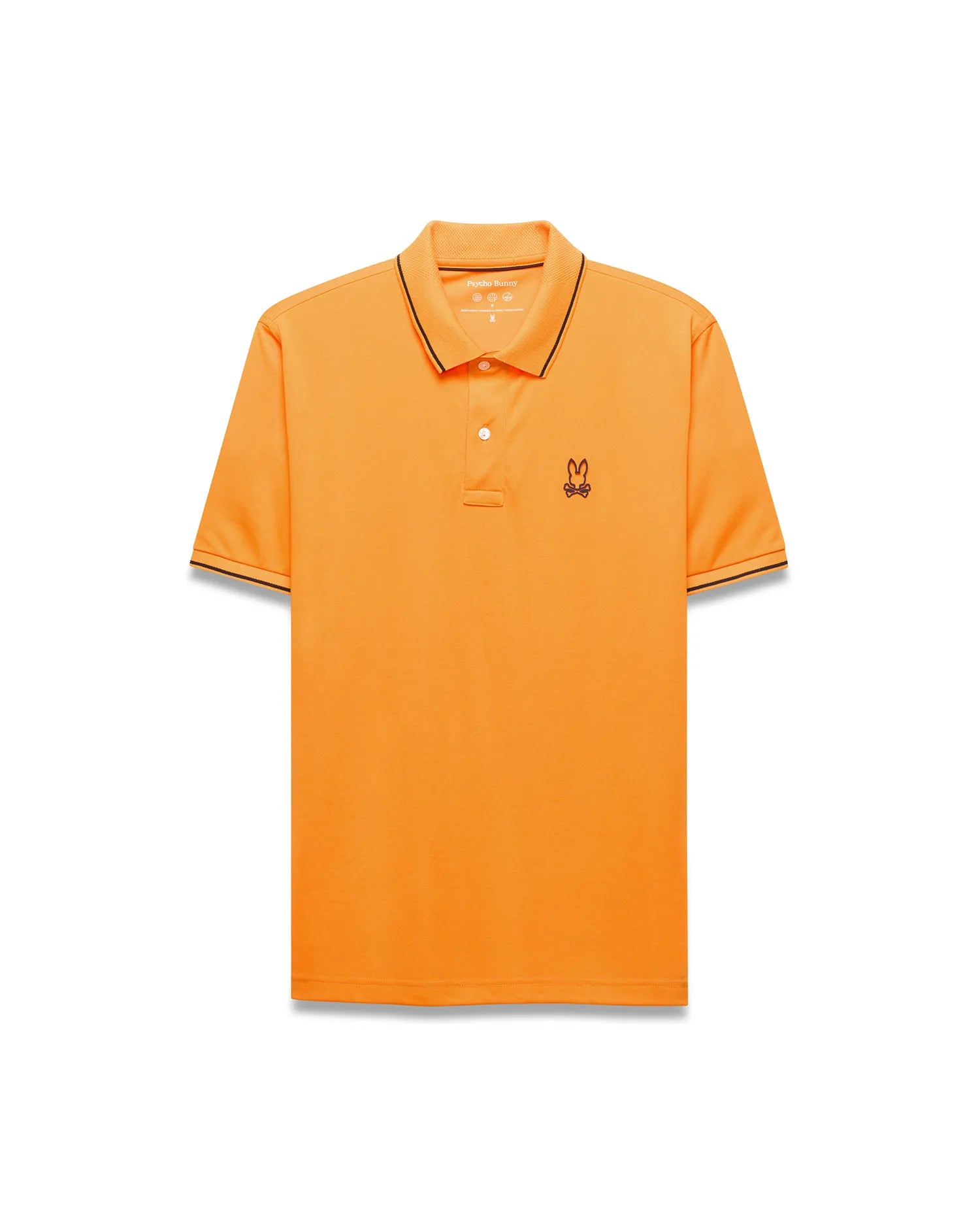 Psycho Bunny Men's Polos MEN'S JOJI PERFORMANCE POLO MT0100241 polo arancione slim