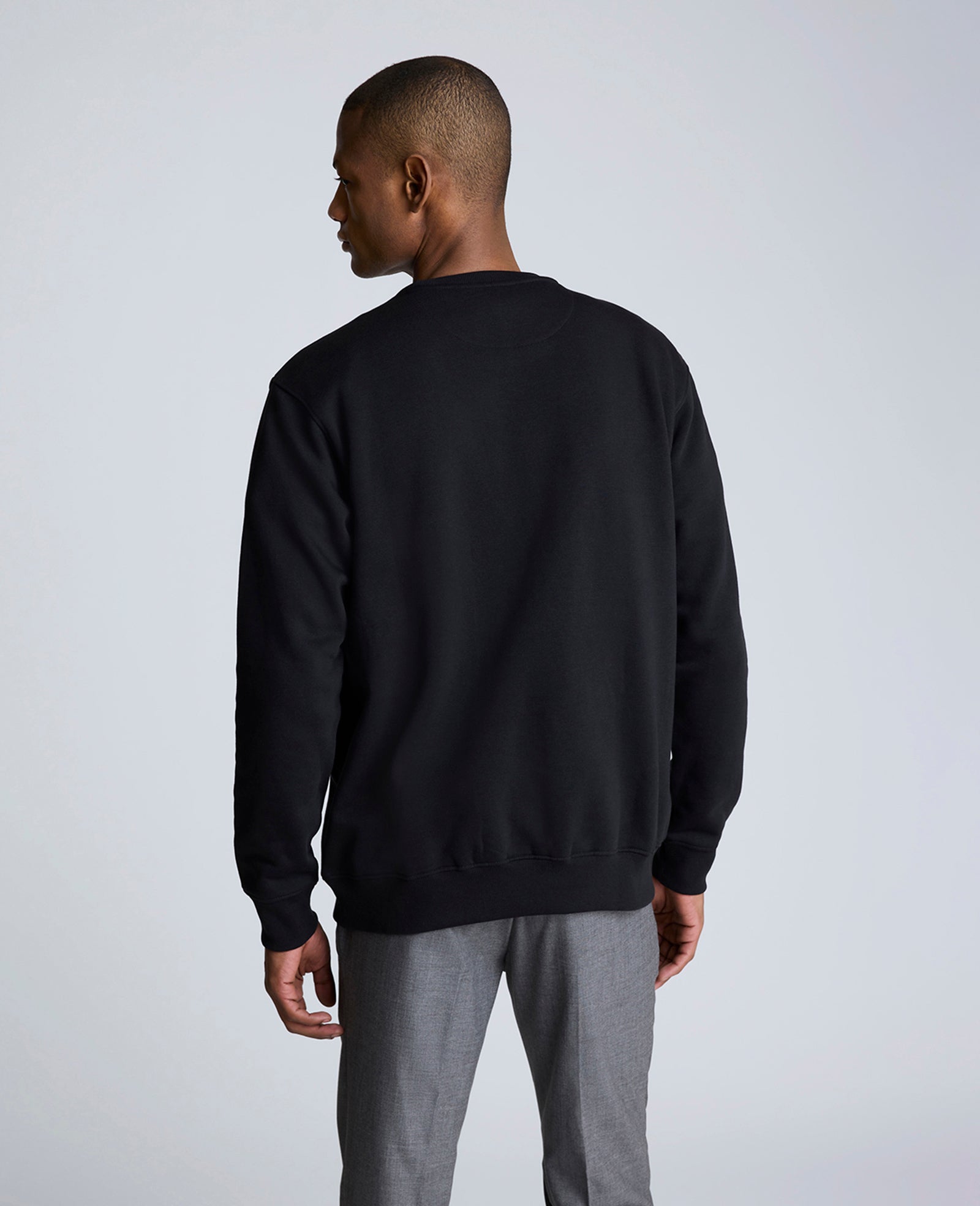 Kenneth Cole Reaction Kenneth Cole Embroidered Logo Sweatshirt felpa nera S cotone