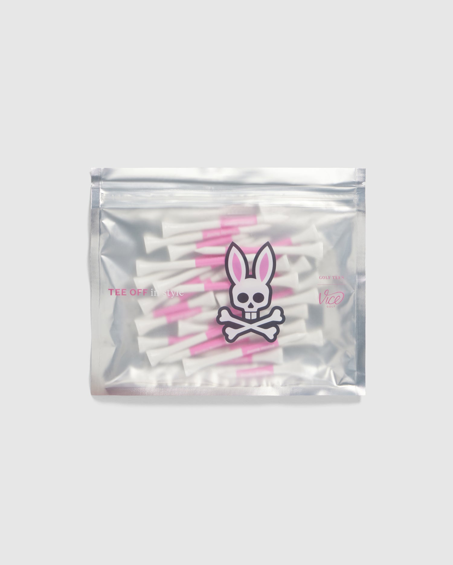 Psycho Bunny Accessories 75 Pack Golf Tees 100 White in bambù 75 pezzi