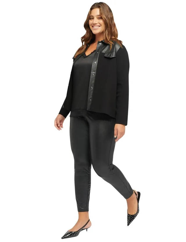 Fiorella Rubino Pantaloni leggings in tessuto lucido