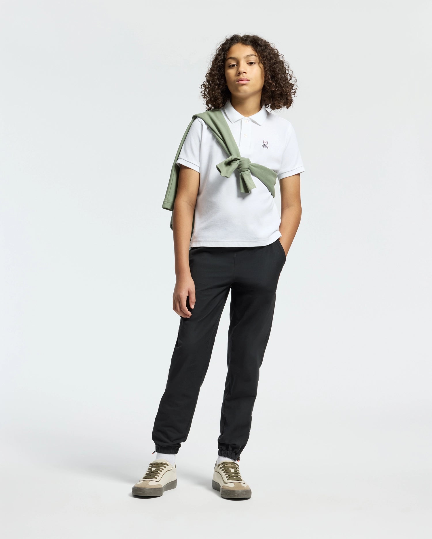 Psycho Bunny Kids Polo Shirts KIDS CLASSIC PIQUE POLO SHIRT polo bianca