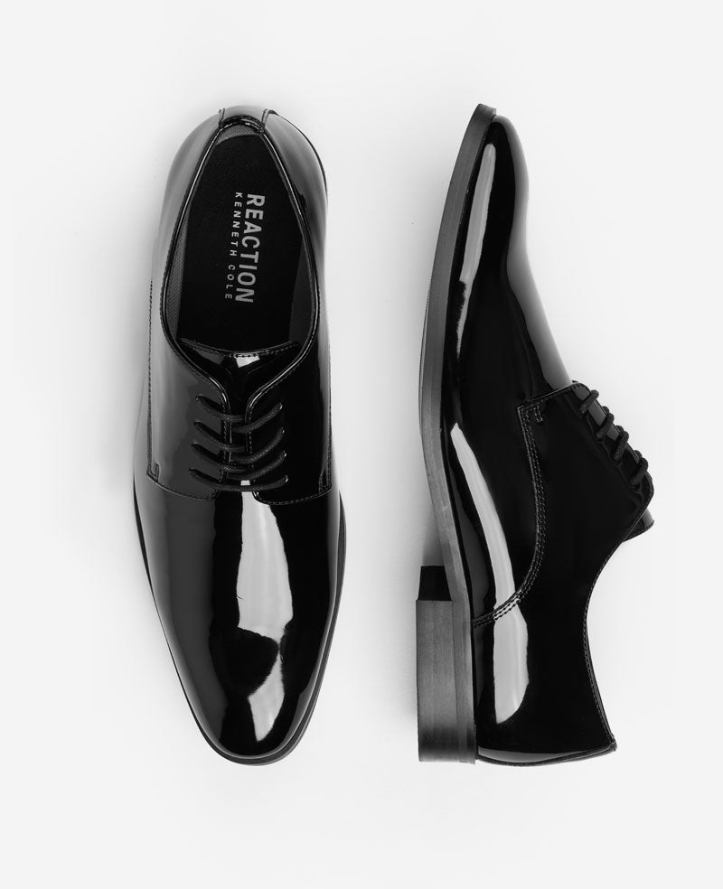 Kenneth Cole Reaction REACTION - Hogart Plain Toe Derby scarpa derby nera lucida