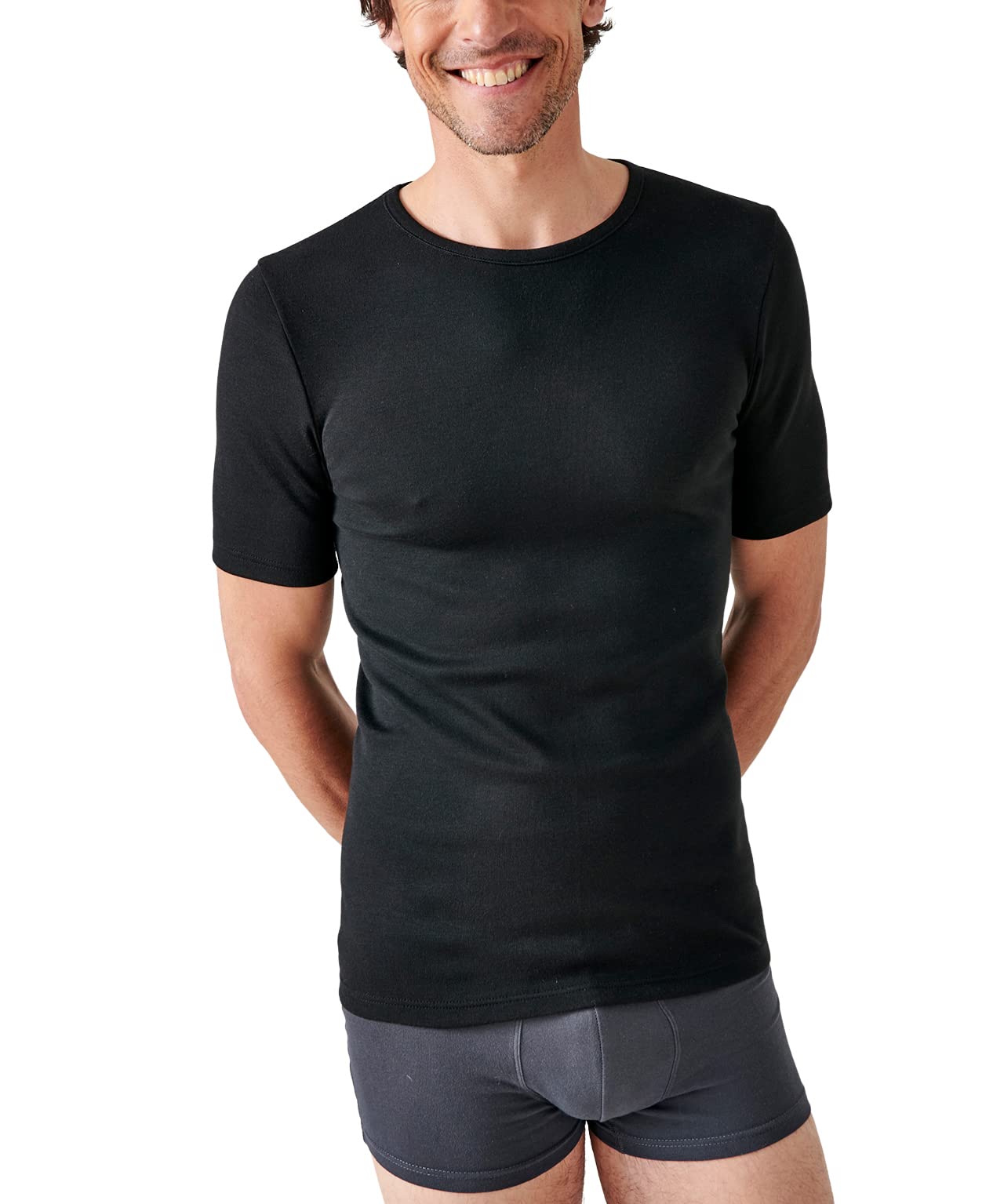 Damart Thermolactyl maglietta uomo collo rotondo grado 3 blu navy