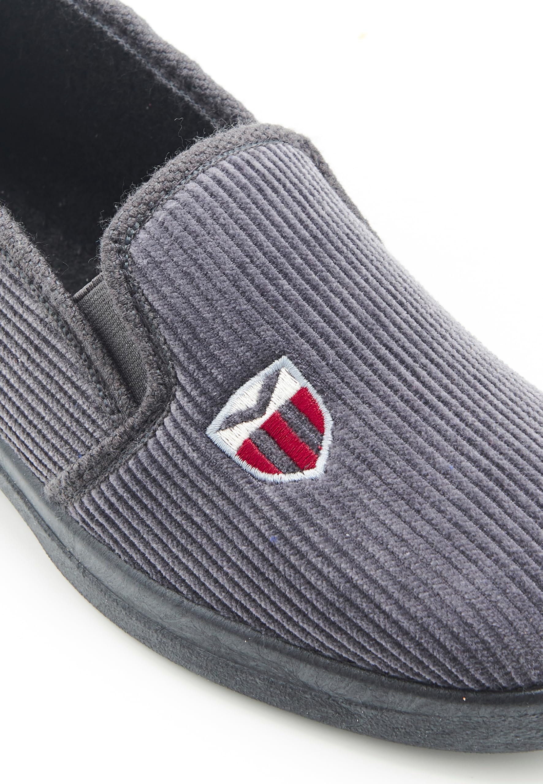 Damart Calzature Pantofole da uomo in velluto a coste grigio 44 EU