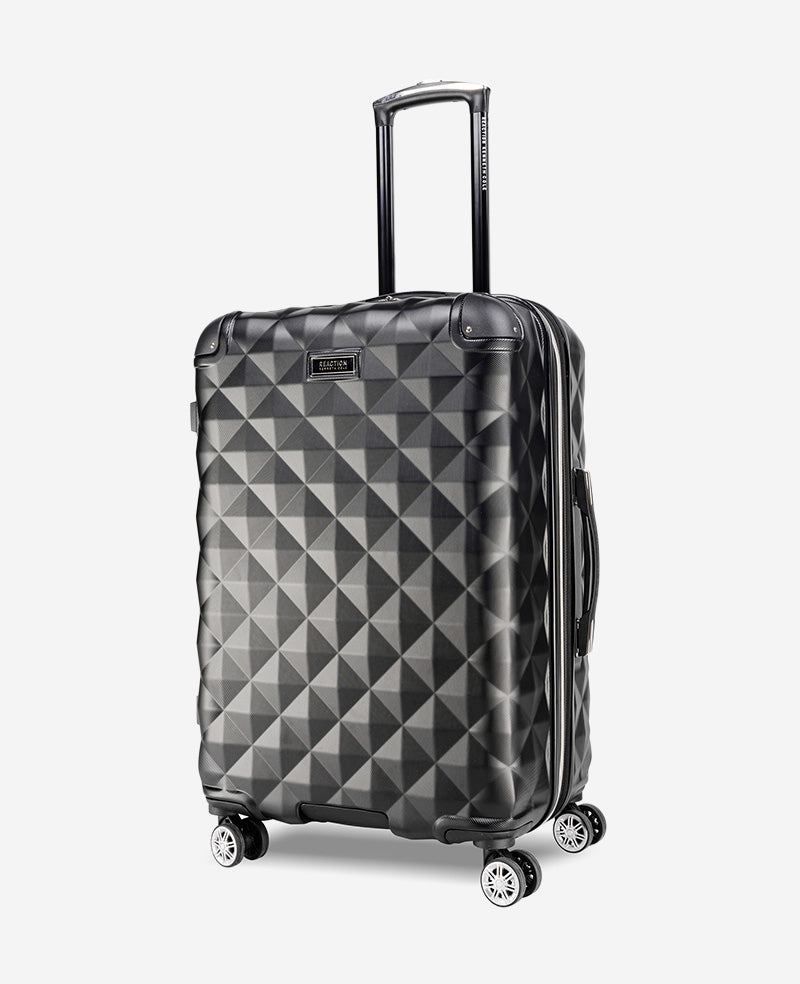 Kenneth Cole Reaction Diamond Tower Hard Side Expandable Suitcase valigia nera espandibile