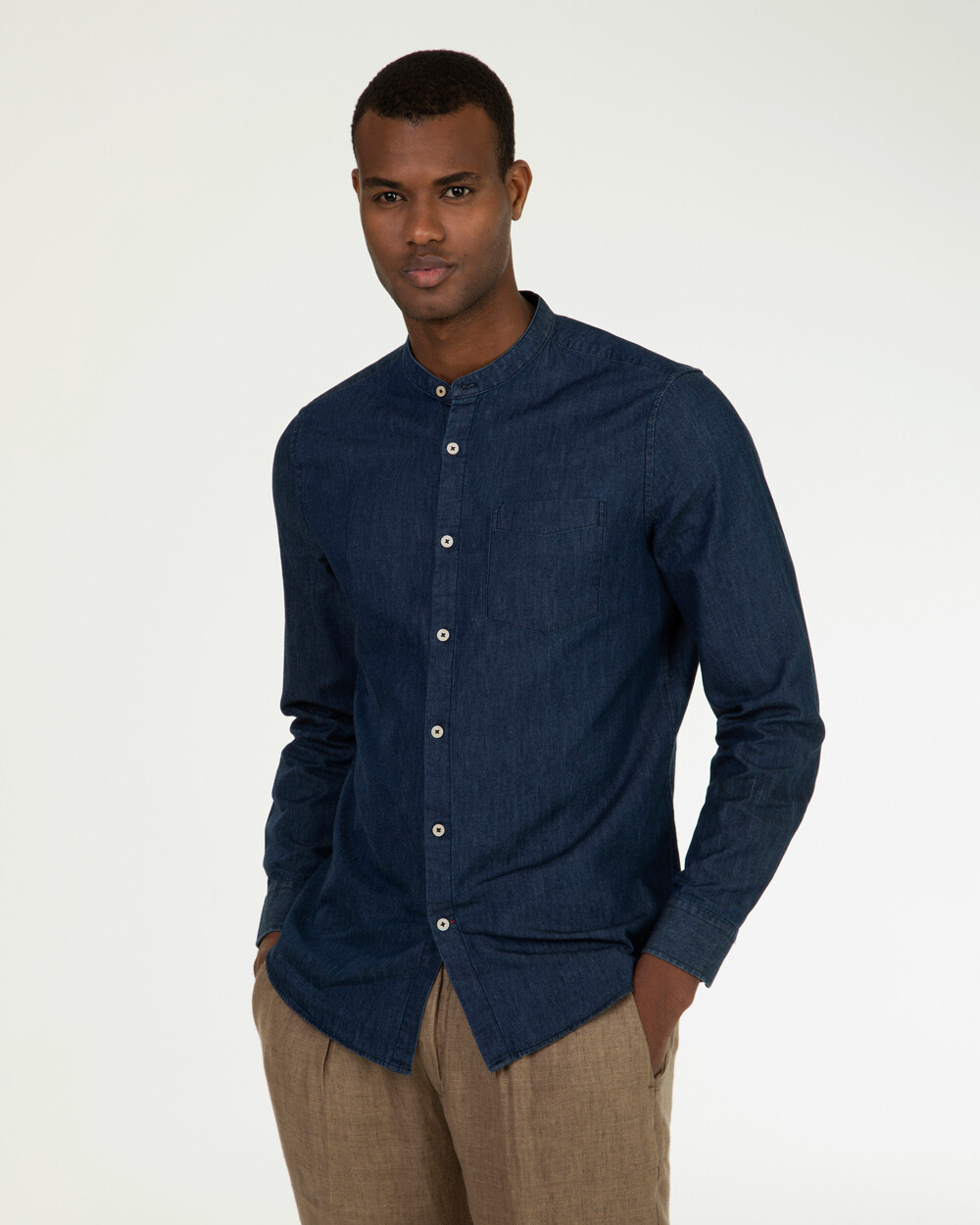 Markup Uomo Camicie Camicia coreana denim leggero uomo