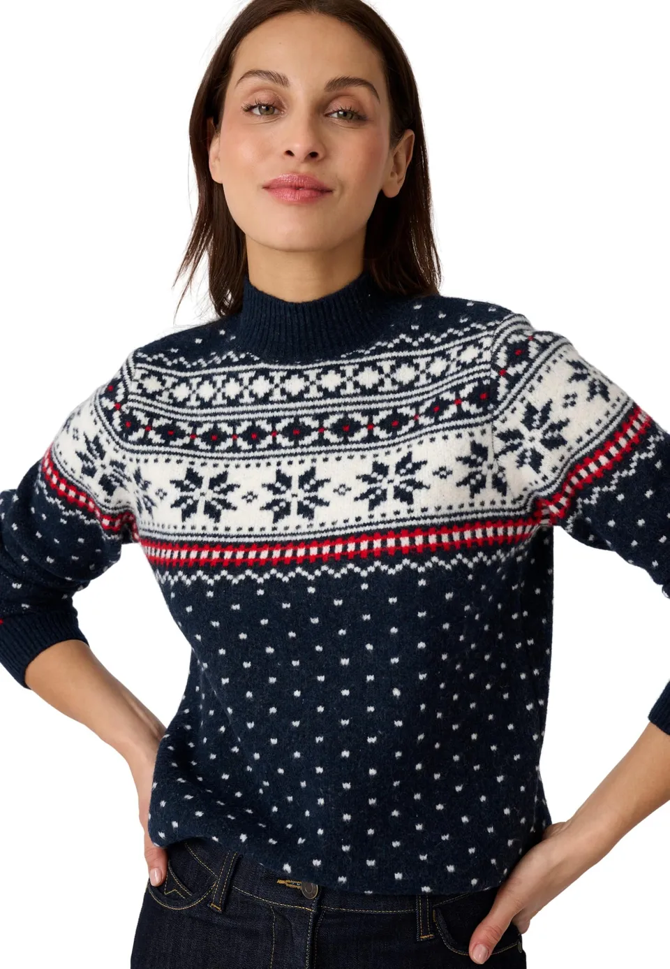 Damart Thermolactyl maglione natalizio donna collo alto