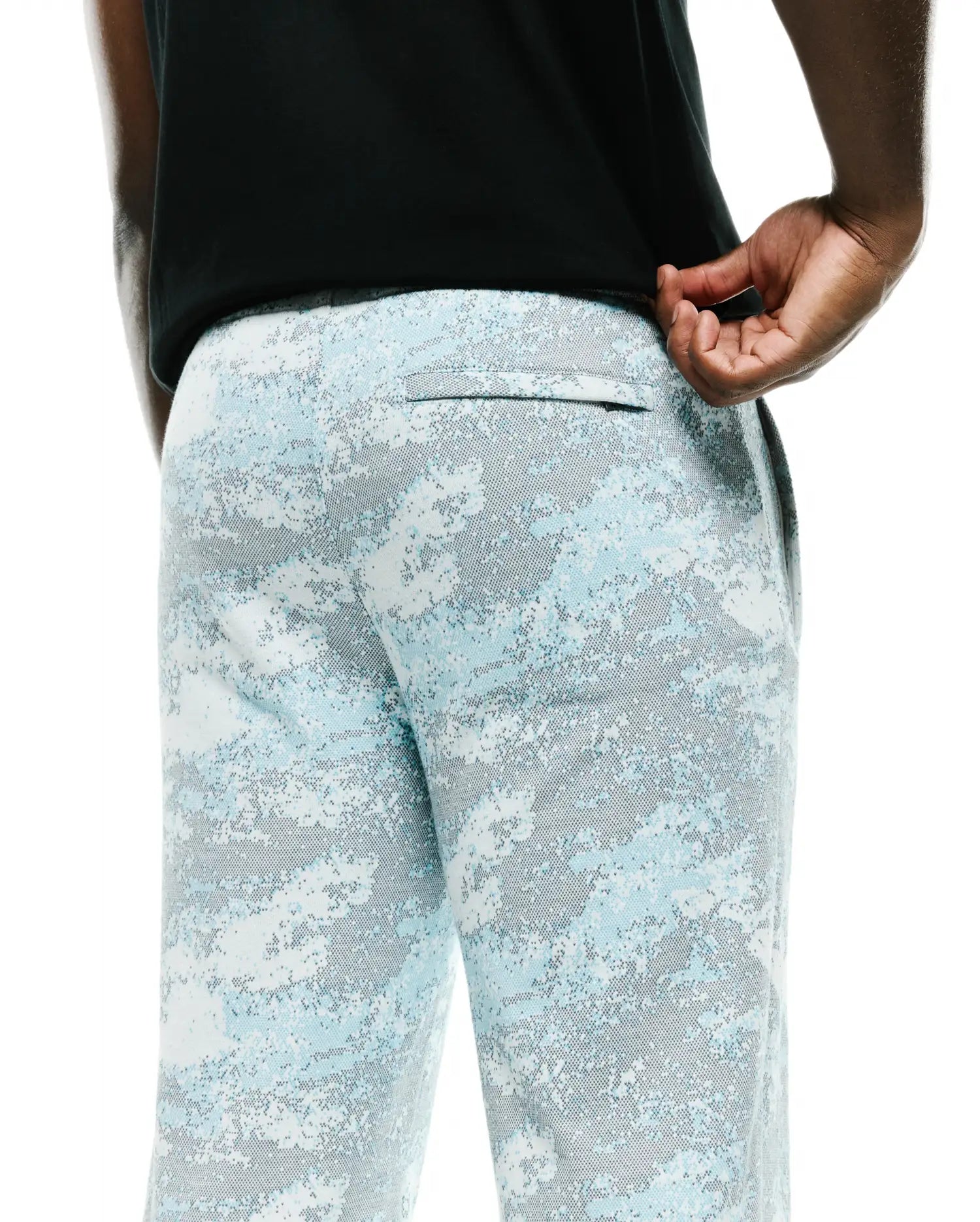Psycho Bunny Men's Pants Alfie Graphic Sweatpants pantaloni tuta Ecru in cotone